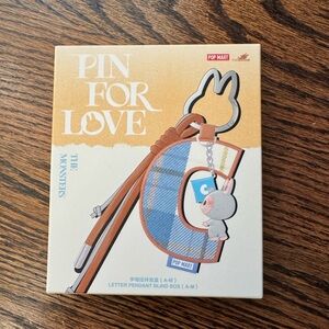 Letter I- NEW, not opened- Pop Mart Pin for Love Pendant